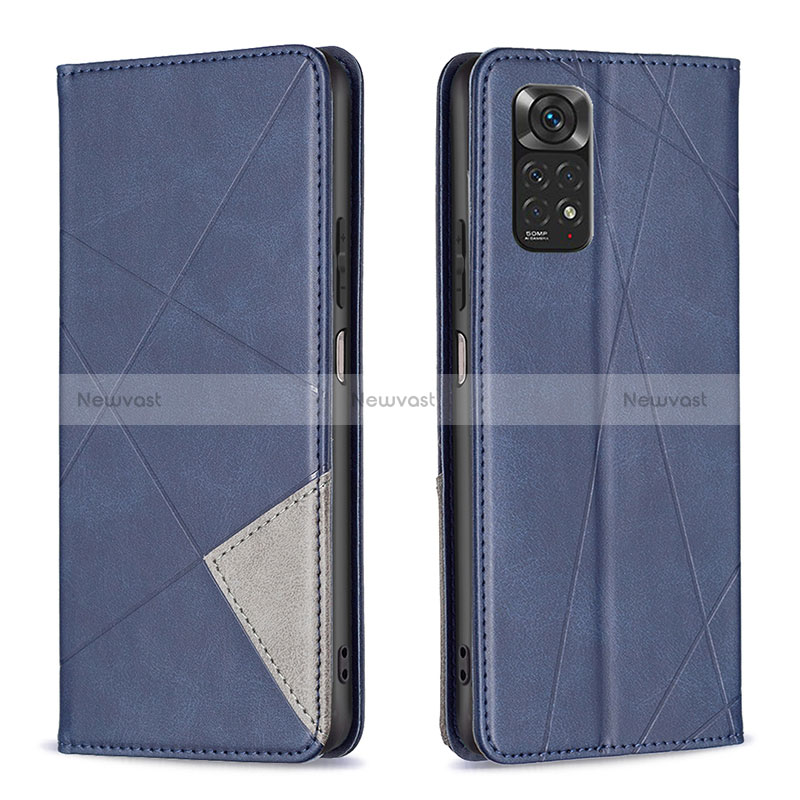 Leather Case Stands Flip Cover Holder B07F for Xiaomi Redmi Note 11S 4G