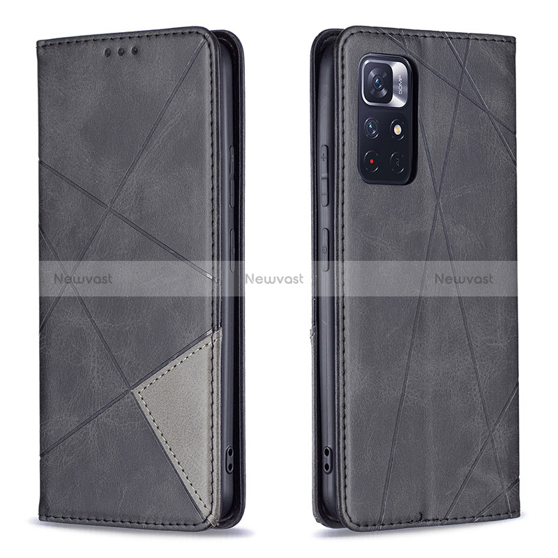 Leather Case Stands Flip Cover Holder B07F for Xiaomi Redmi Note 11S 5G