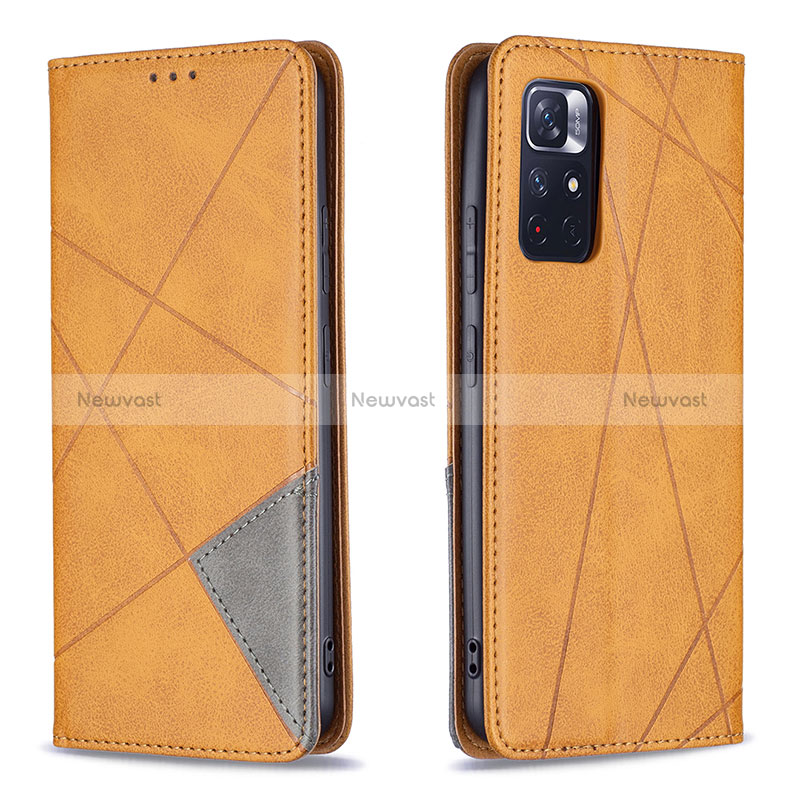 Leather Case Stands Flip Cover Holder B07F for Xiaomi Redmi Note 11S 5G