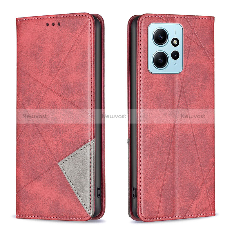 Leather Case Stands Flip Cover Holder B07F for Xiaomi Redmi Note 12 4G