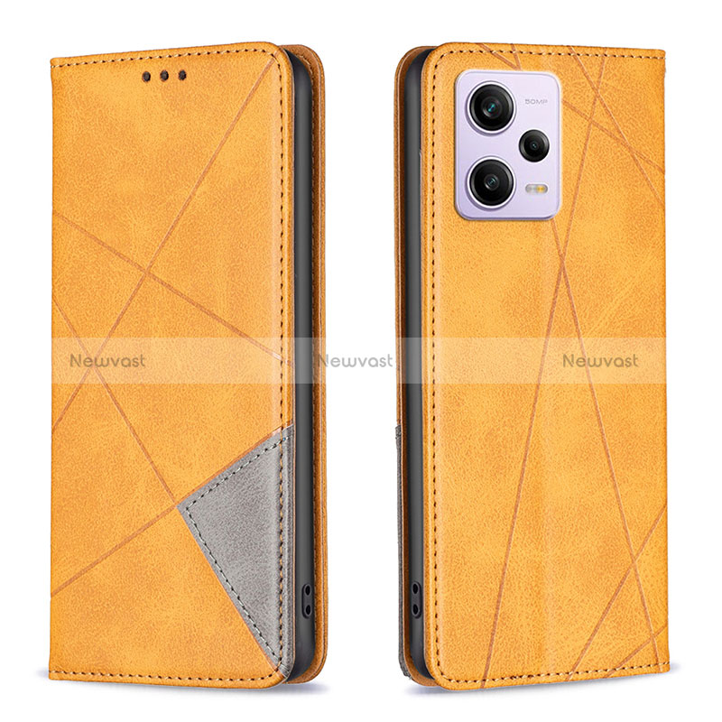 Leather Case Stands Flip Cover Holder B07F for Xiaomi Redmi Note 12 Explorer