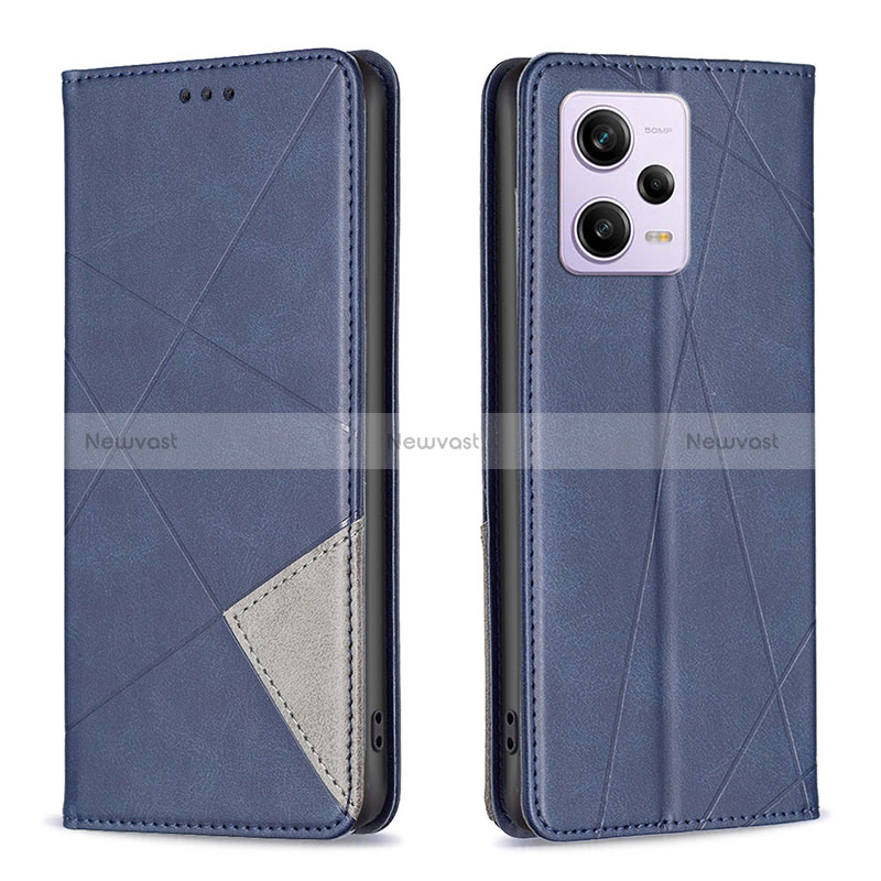 Leather Case Stands Flip Cover Holder B07F for Xiaomi Redmi Note 12 Pro+ Plus 5G