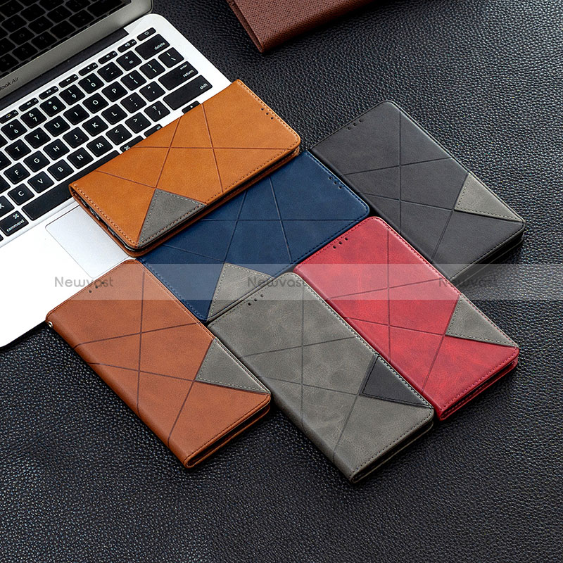 Leather Case Stands Flip Cover Holder B07F for Xiaomi Redmi Note 13 5G