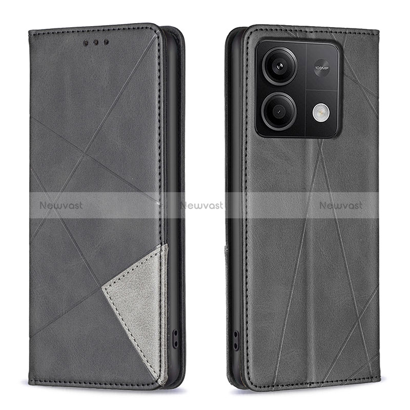 Leather Case Stands Flip Cover Holder B07F for Xiaomi Redmi Note 13 5G