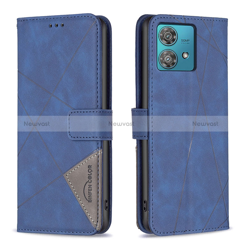 Leather Case Stands Flip Cover Holder B08F for Motorola Moto Edge 40 Neo 5G