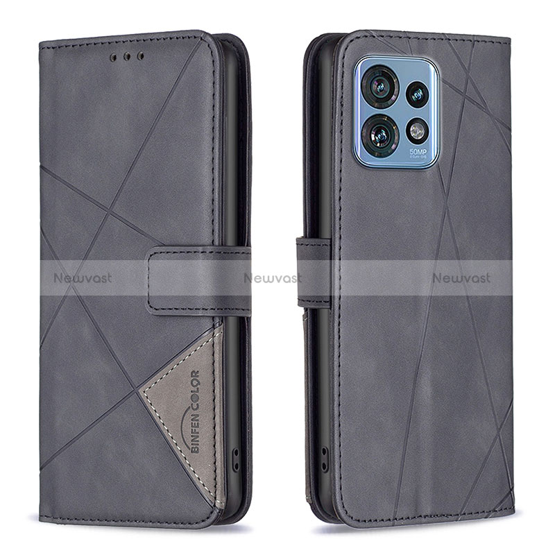 Leather Case Stands Flip Cover Holder B08F for Motorola Moto Edge 40 Pro 5G