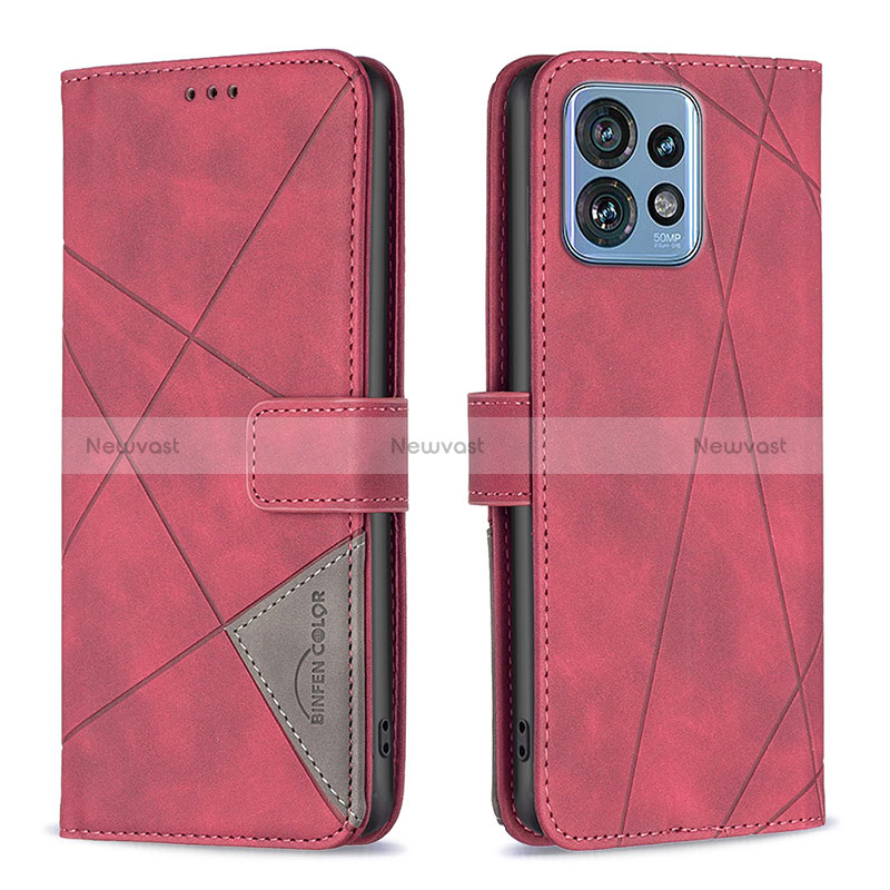 Leather Case Stands Flip Cover Holder B08F for Motorola Moto Edge 40 Pro 5G