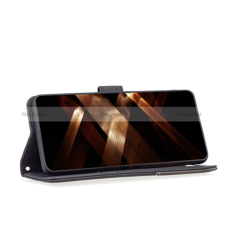 Leather Case Stands Flip Cover Holder B08F for Motorola Moto G73 5G