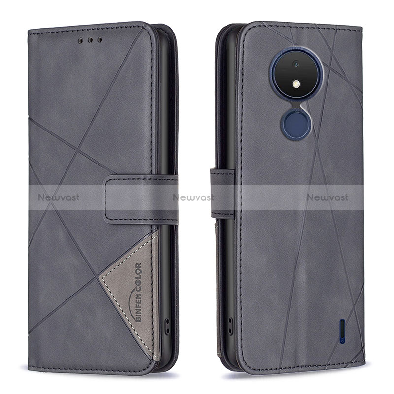 Leather Case Stands Flip Cover Holder B08F for Nokia C21