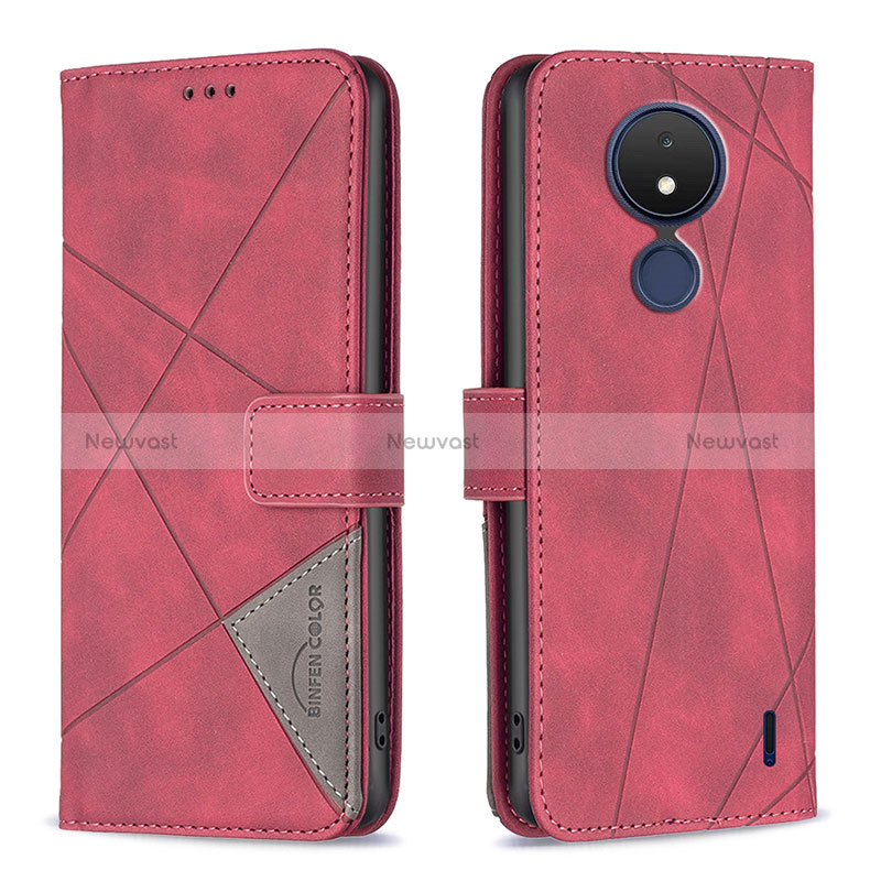 Leather Case Stands Flip Cover Holder B08F for Nokia C21