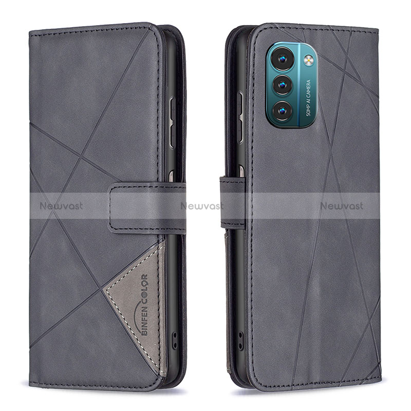 Leather Case Stands Flip Cover Holder B08F for Nokia G11