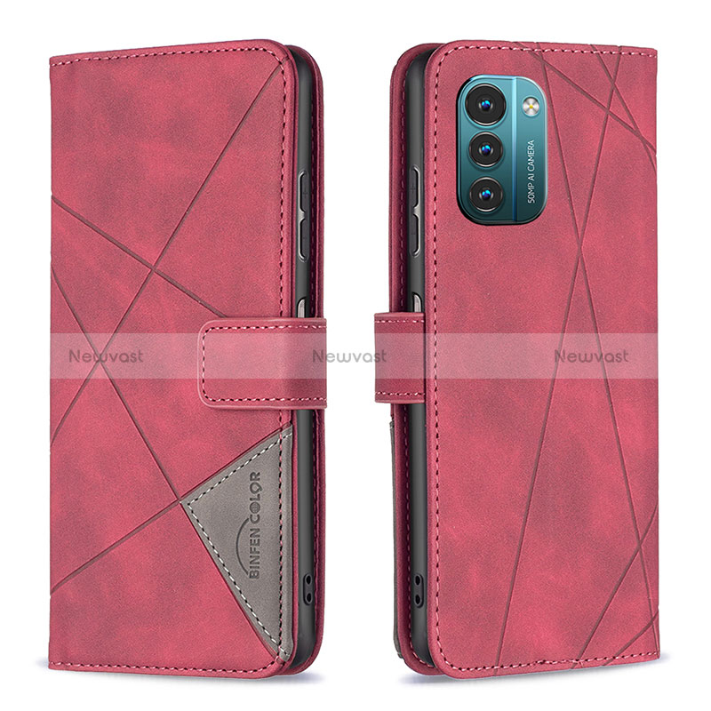 Leather Case Stands Flip Cover Holder B08F for Nokia G11