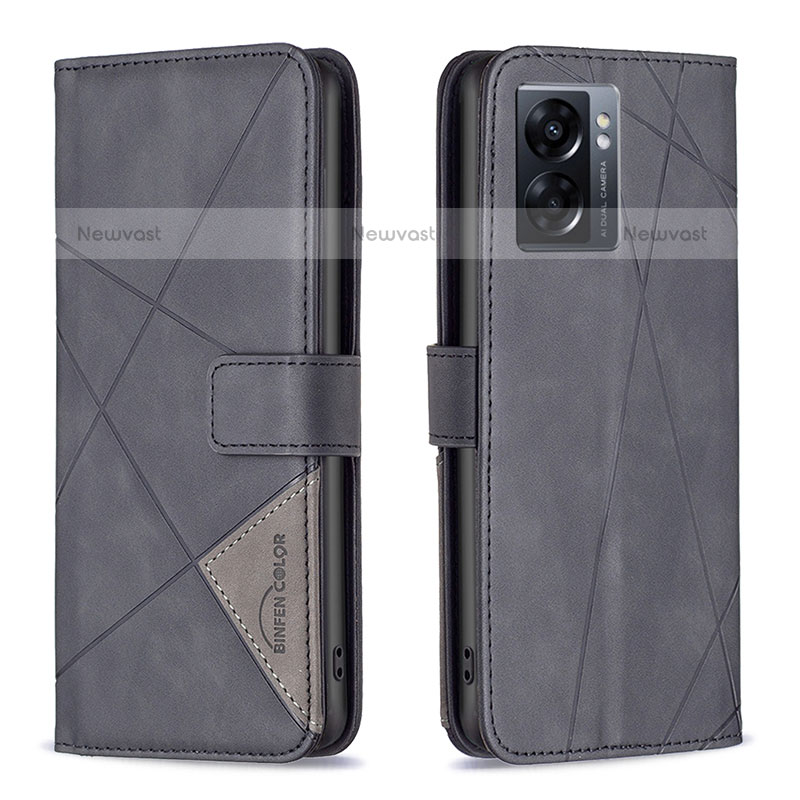 Leather Case Stands Flip Cover Holder B08F for OnePlus Nord N300 5G