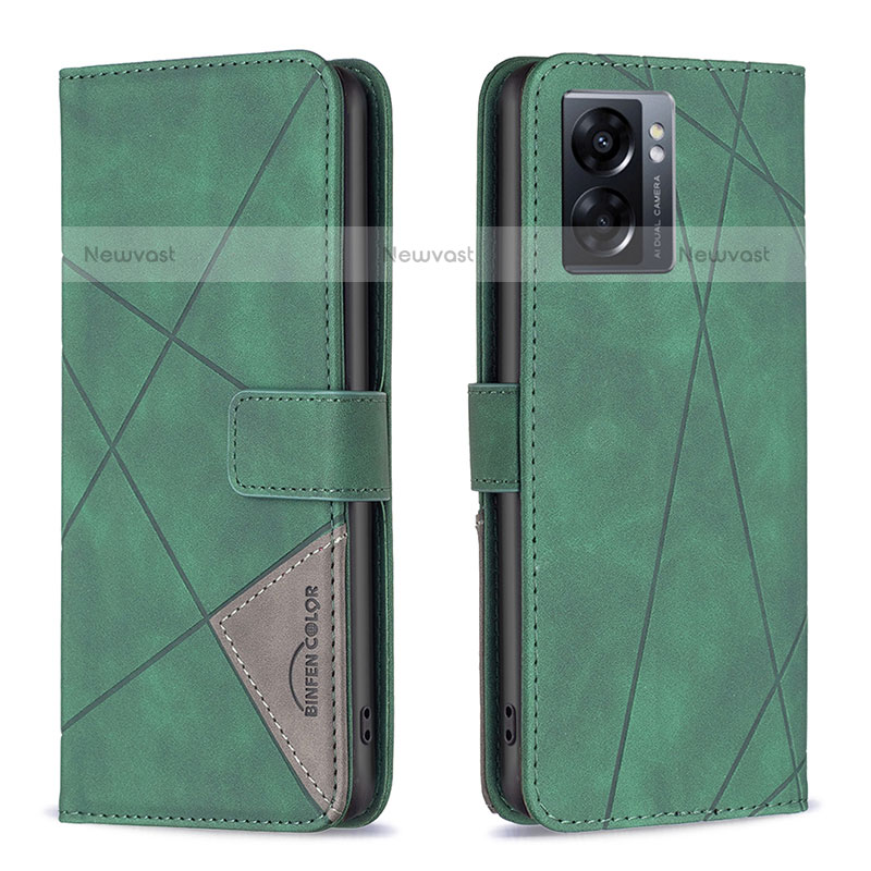 Leather Case Stands Flip Cover Holder B08F for OnePlus Nord N300 5G