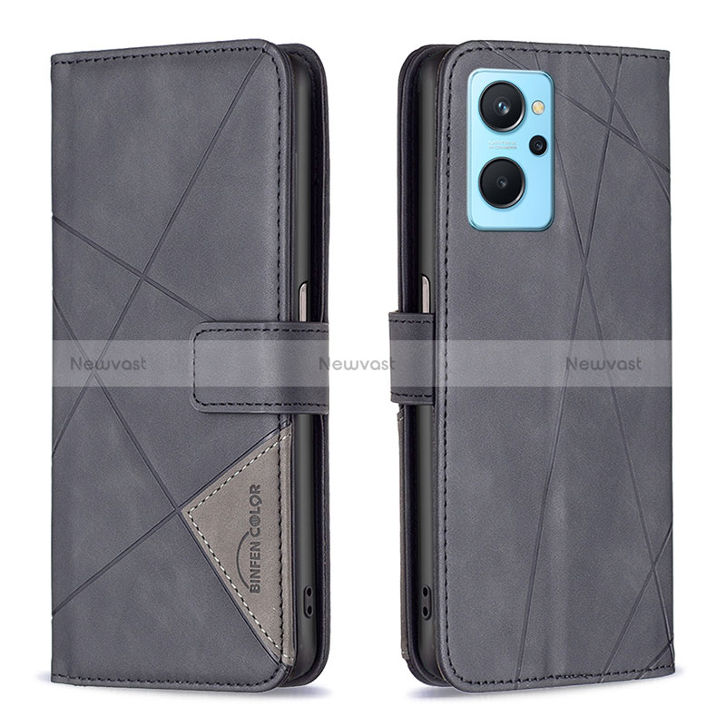 Leather Case Stands Flip Cover Holder B08F for Oppo K10 4G