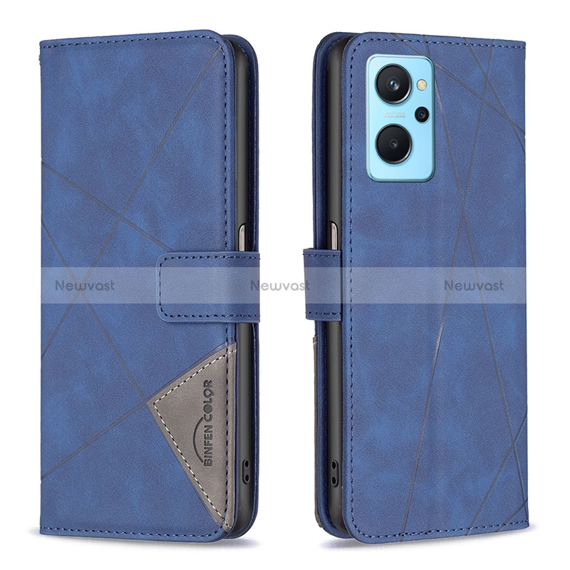 Leather Case Stands Flip Cover Holder B08F for Oppo K10 4G