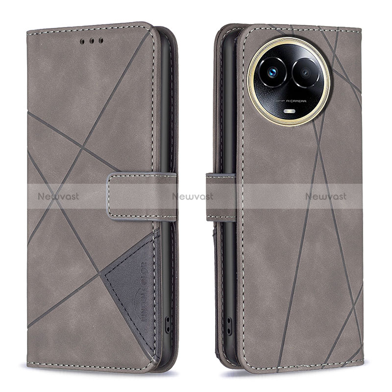 Leather Case Stands Flip Cover Holder B08F for Realme V50 5G