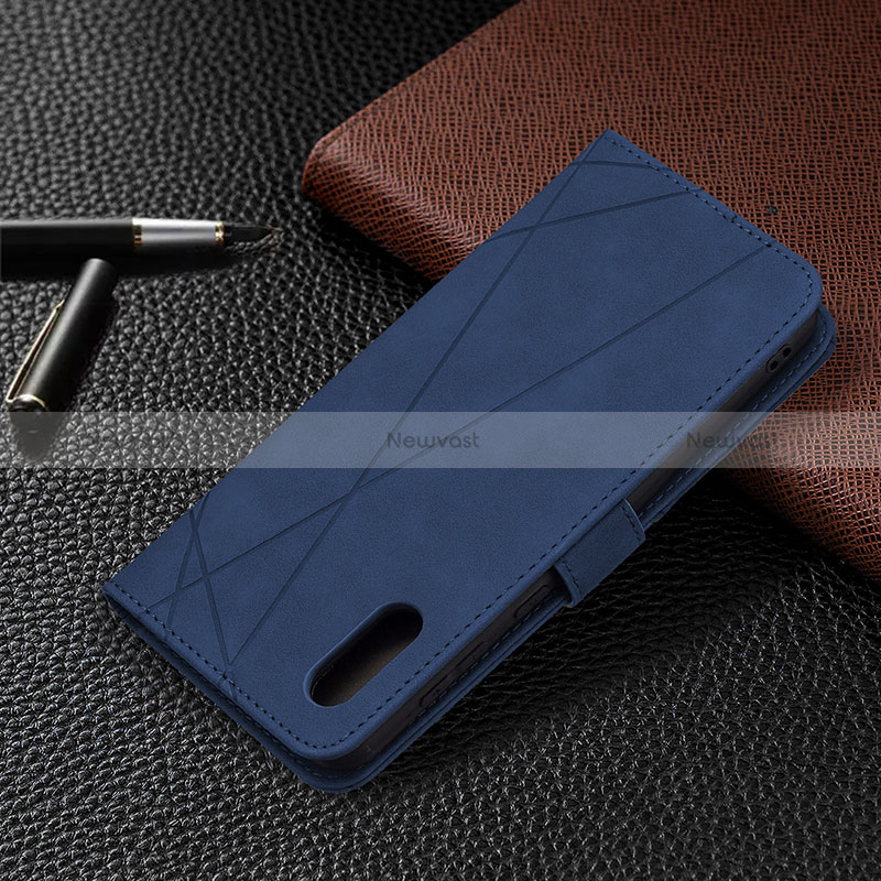 Leather Case Stands Flip Cover Holder B08F for Samsung Galaxy A02