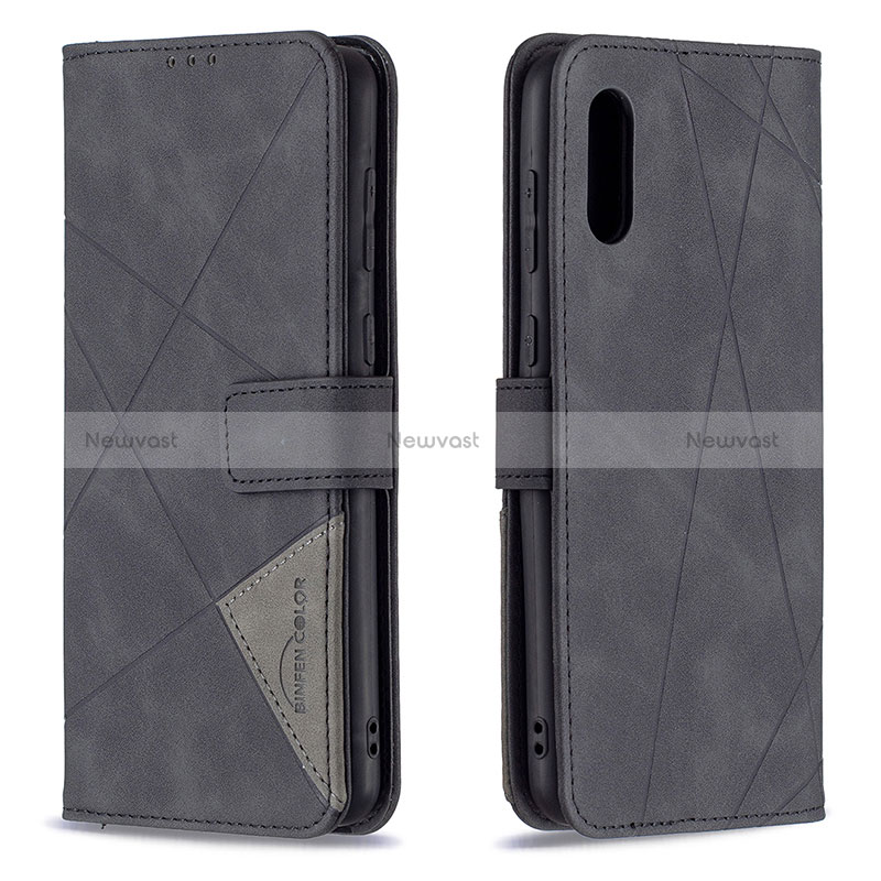 Leather Case Stands Flip Cover Holder B08F for Samsung Galaxy A02