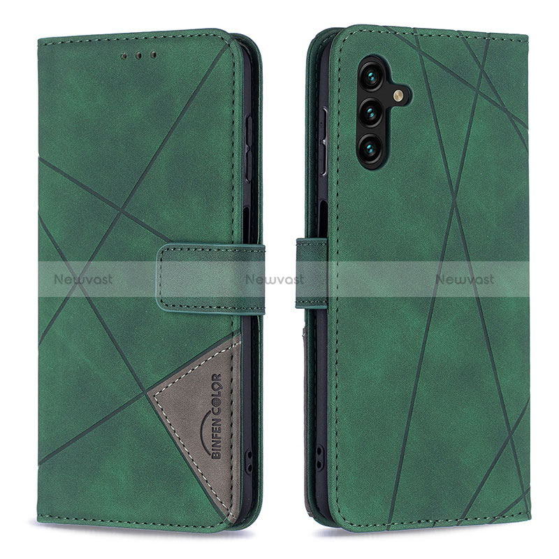 Leather Case Stands Flip Cover Holder B08F for Samsung Galaxy A04s