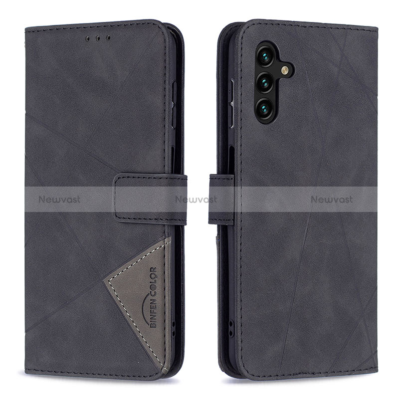 Leather Case Stands Flip Cover Holder B08F for Samsung Galaxy A04s