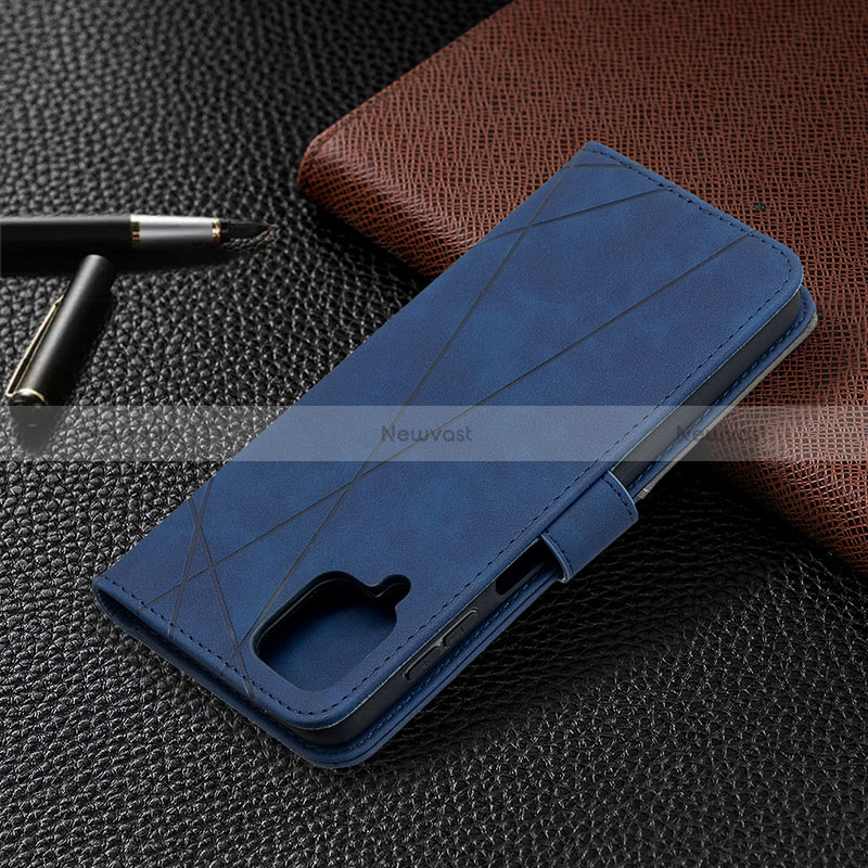 Leather Case Stands Flip Cover Holder B08F for Samsung Galaxy A12 Nacho