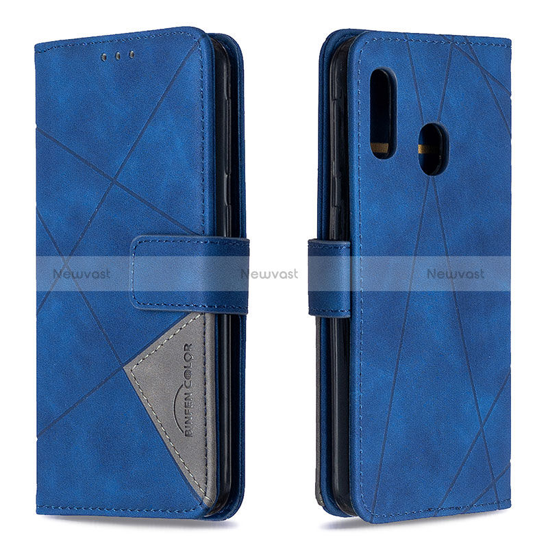 Leather Case Stands Flip Cover Holder B08F for Samsung Galaxy A20e