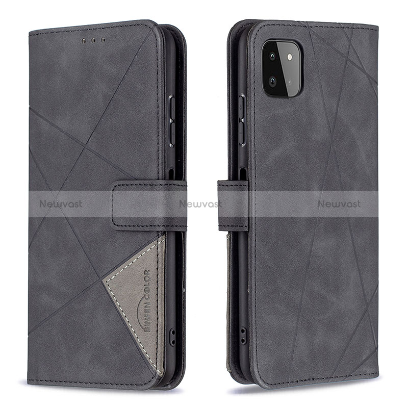 Leather Case Stands Flip Cover Holder B08F for Samsung Galaxy A22s 5G