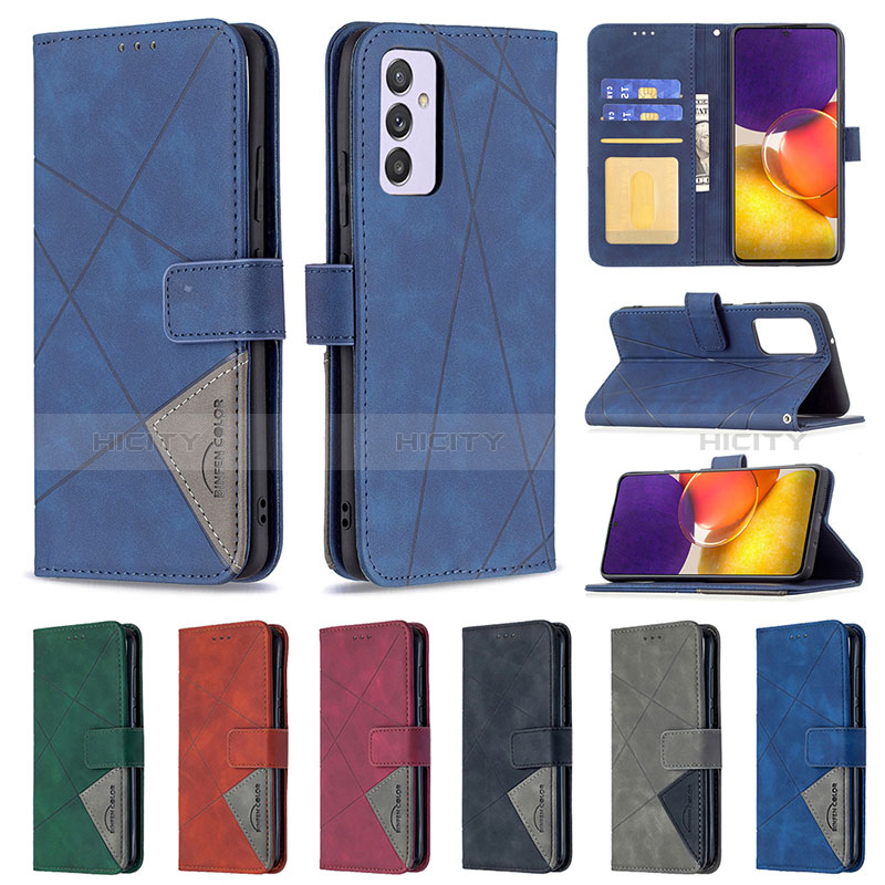 Leather Case Stands Flip Cover Holder B08F for Samsung Galaxy A24 4G