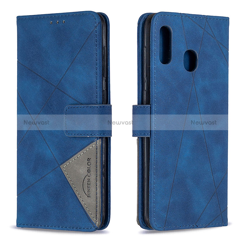 Leather Case Stands Flip Cover Holder B08F for Samsung Galaxy A30