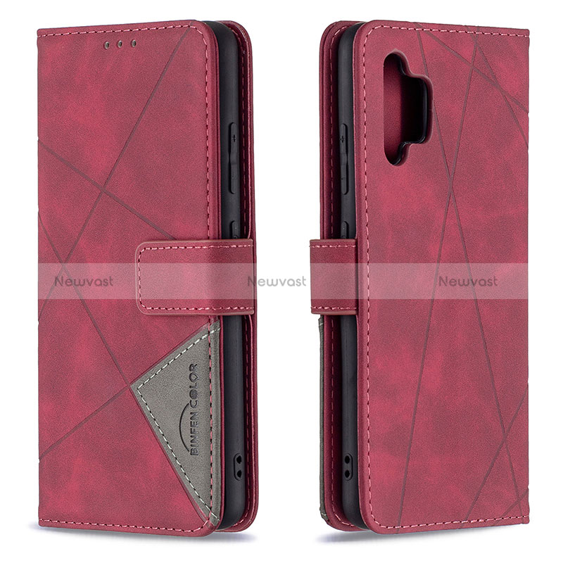 Leather Case Stands Flip Cover Holder B08F for Samsung Galaxy A32 4G