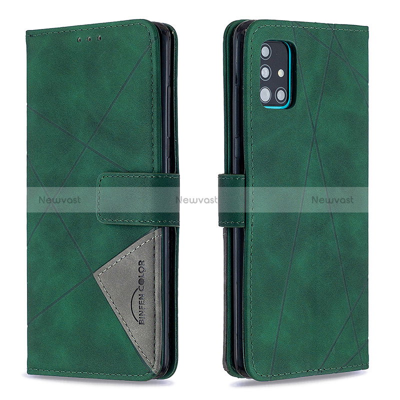 Leather Case Stands Flip Cover Holder B08F for Samsung Galaxy A51 5G