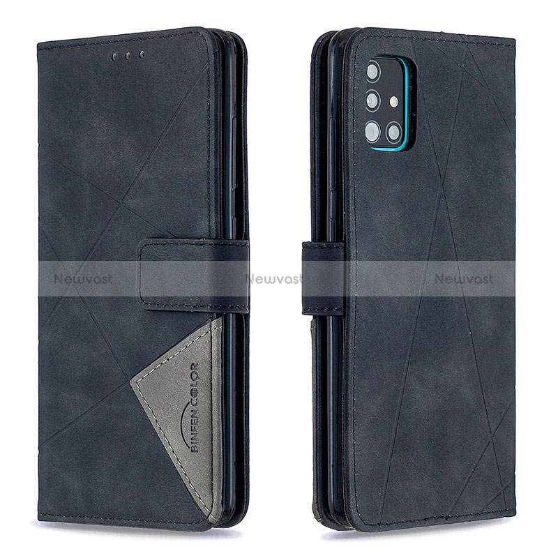 Leather Case Stands Flip Cover Holder B08F for Samsung Galaxy A51 5G