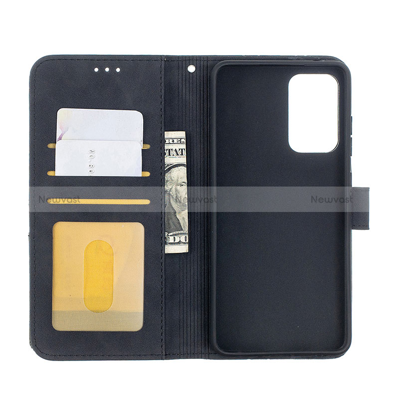 Leather Case Stands Flip Cover Holder B08F for Samsung Galaxy A52 5G