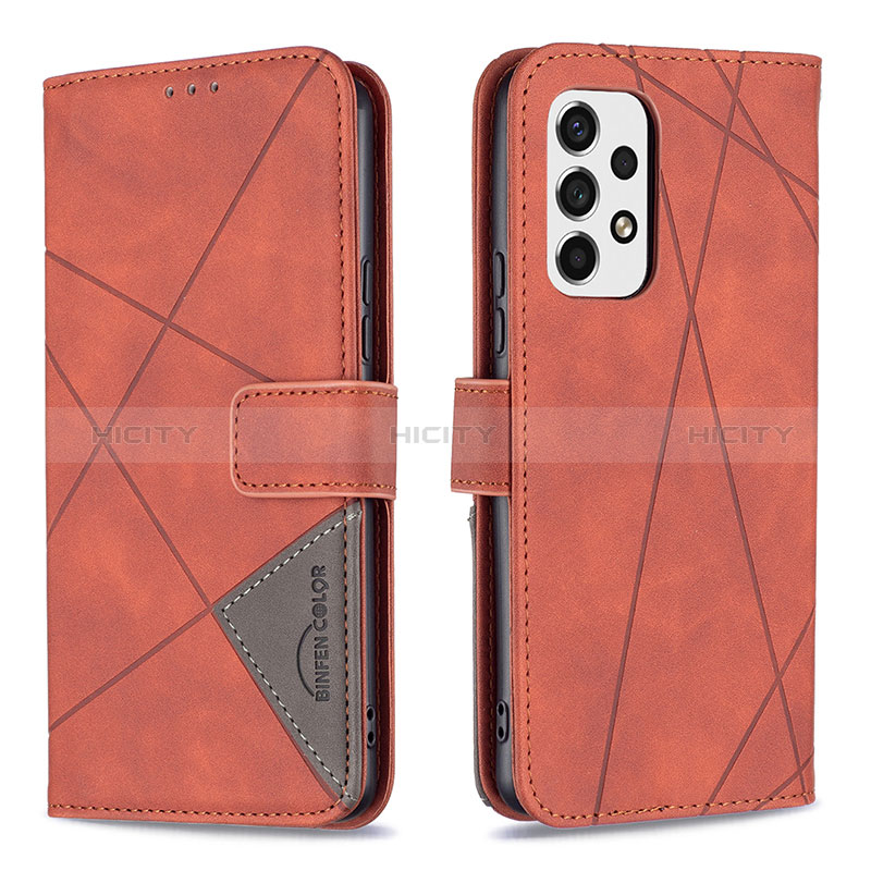 Leather Case Stands Flip Cover Holder B08F for Samsung Galaxy A53 5G