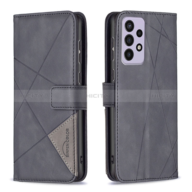 Leather Case Stands Flip Cover Holder B08F for Samsung Galaxy A73 5G