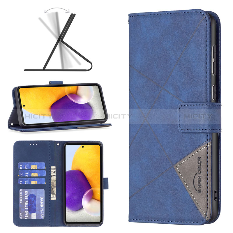 Leather Case Stands Flip Cover Holder B08F for Samsung Galaxy A73 5G