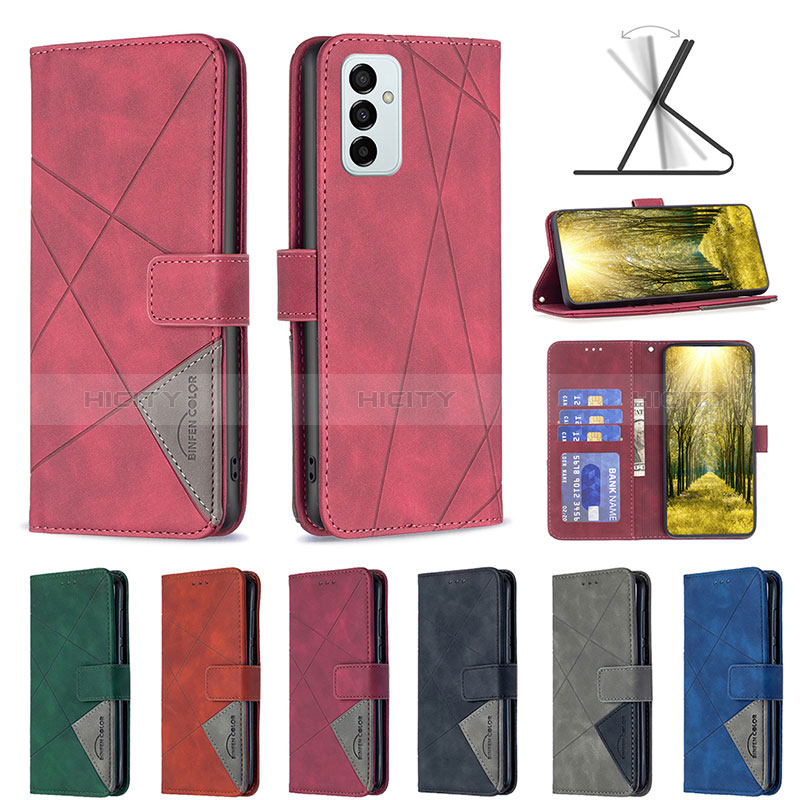 Leather Case Stands Flip Cover Holder B08F for Samsung Galaxy F23 5G