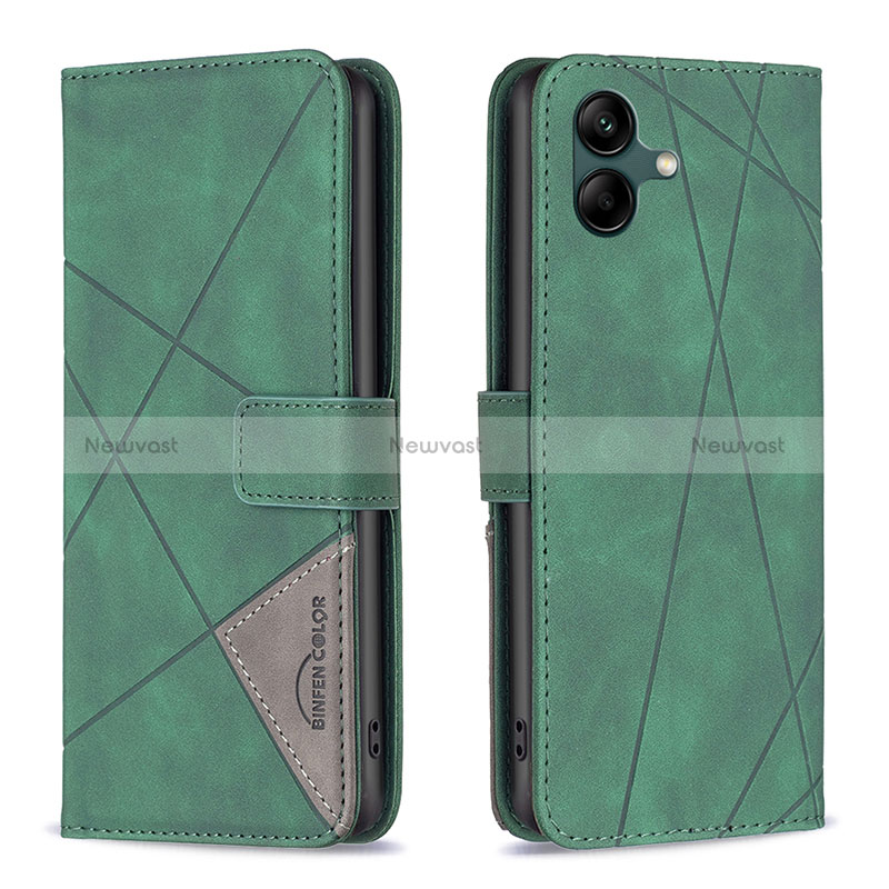 Leather Case Stands Flip Cover Holder B08F for Samsung Galaxy M04