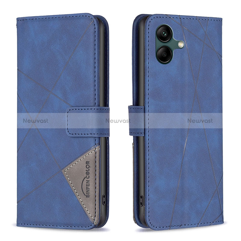 Leather Case Stands Flip Cover Holder B08F for Samsung Galaxy M04