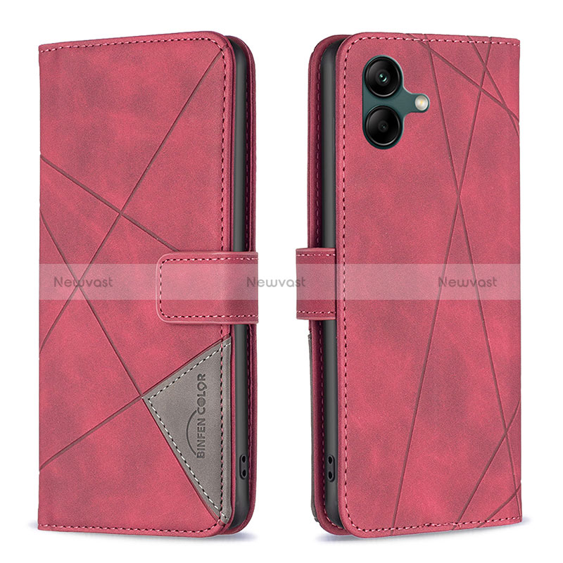 Leather Case Stands Flip Cover Holder B08F for Samsung Galaxy M04