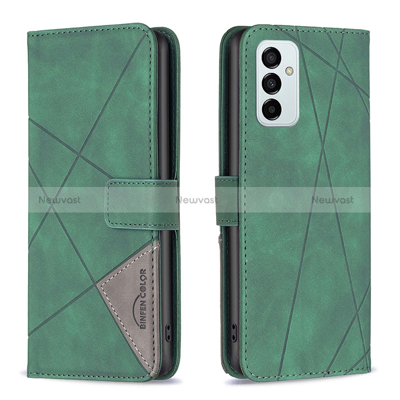 Leather Case Stands Flip Cover Holder B08F for Samsung Galaxy M23 5G