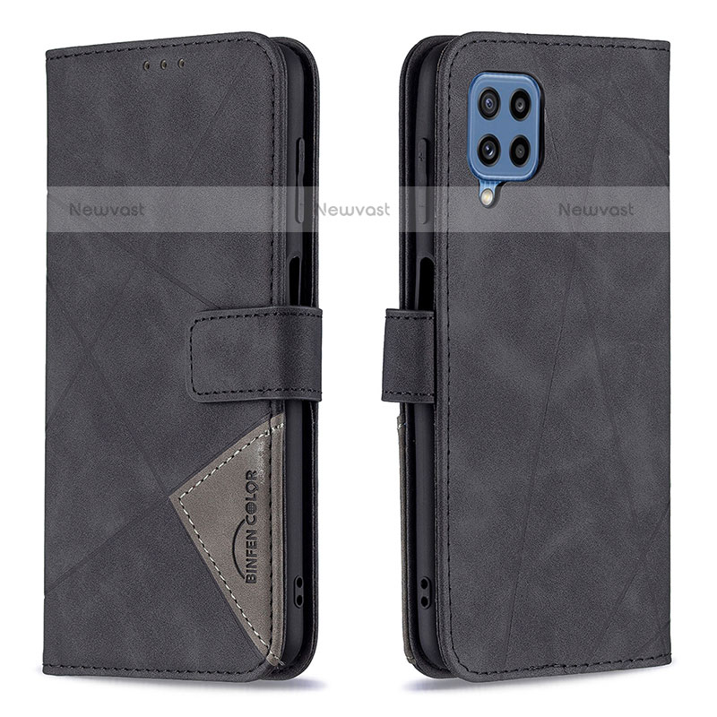 Leather Case Stands Flip Cover Holder B08F for Samsung Galaxy M32 4G