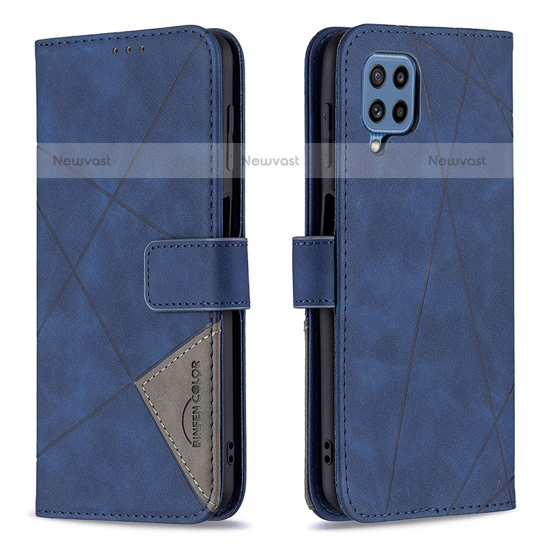 Leather Case Stands Flip Cover Holder B08F for Samsung Galaxy M32 4G