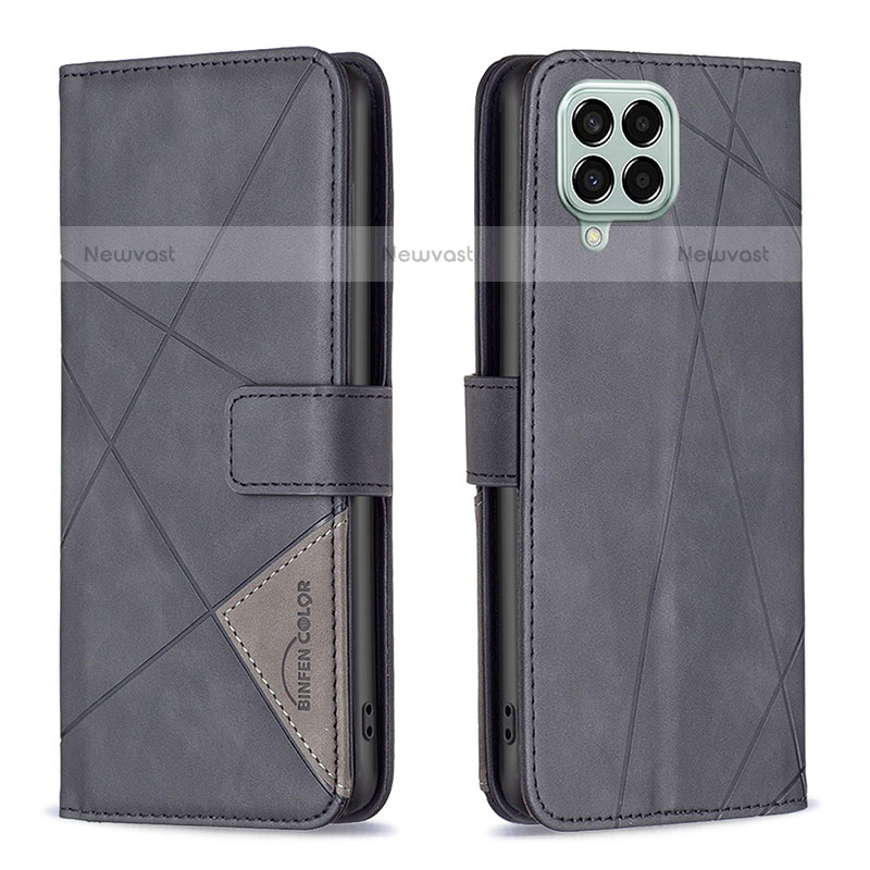 Leather Case Stands Flip Cover Holder B08F for Samsung Galaxy M33 5G