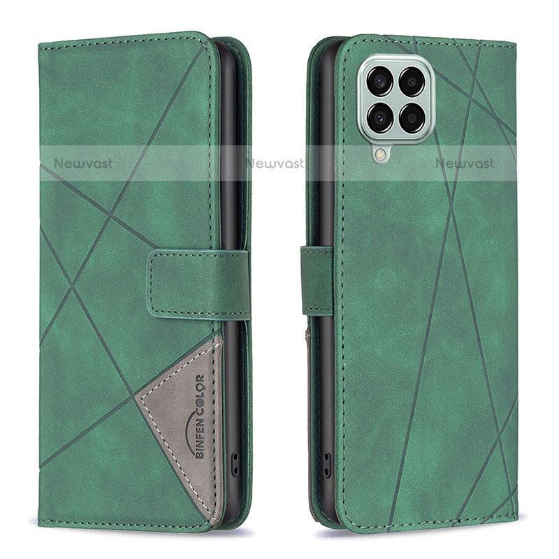 Leather Case Stands Flip Cover Holder B08F for Samsung Galaxy M33 5G