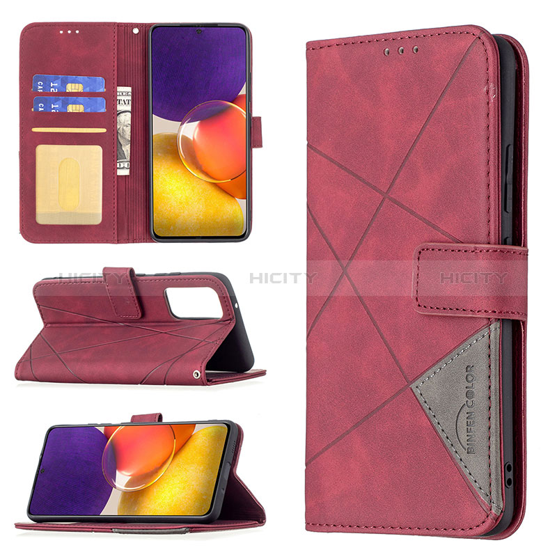 Leather Case Stands Flip Cover Holder B08F for Samsung Galaxy M54 5G