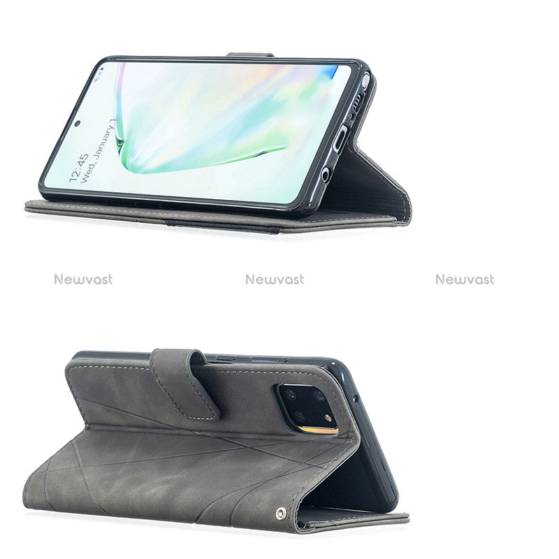 Leather Case Stands Flip Cover Holder B08F for Samsung Galaxy M60s