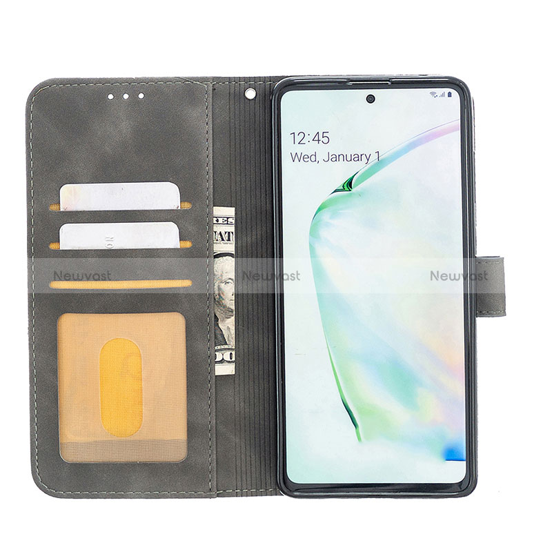 Leather Case Stands Flip Cover Holder B08F for Samsung Galaxy M60s