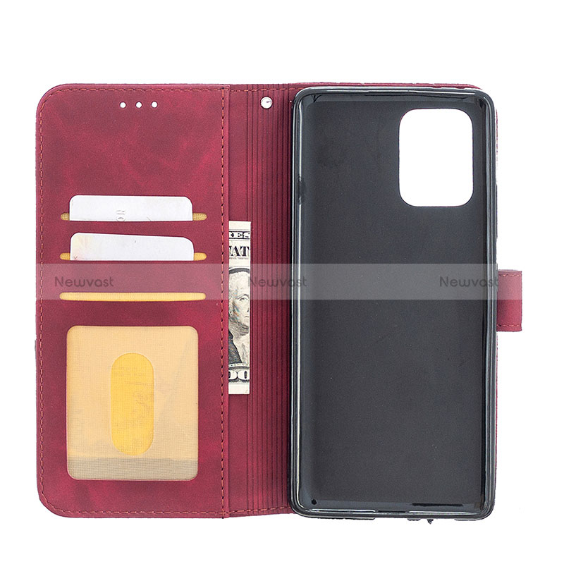 Leather Case Stands Flip Cover Holder B08F for Samsung Galaxy M80S